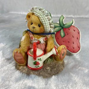 Cherished Teddies 156329 Ella "Love grows in my heart" watering can garden bear